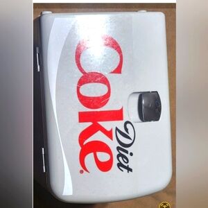 Diet Coke 6 Can Mini Fridge 4L Mini Electric Cooler Warmer Portable 12V